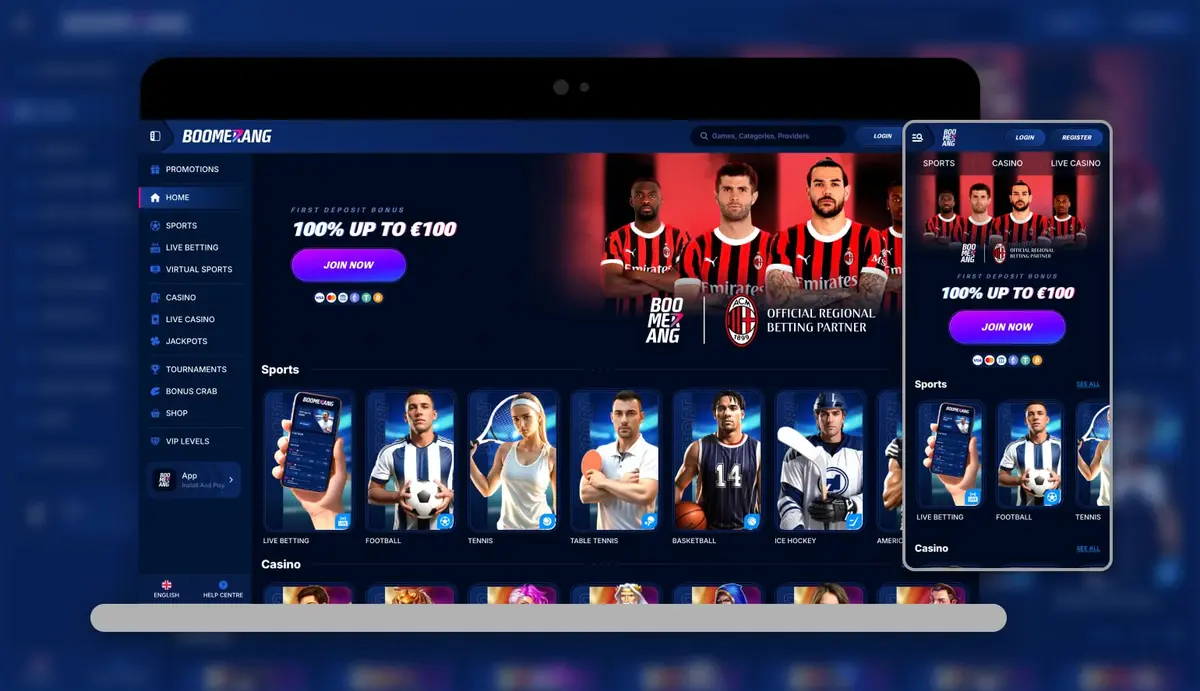 Boomerang Casino screenshot